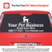 Rear Glass  Decal - Pet Services 5